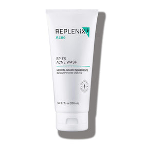 Replenix front packaging showing cleanser and clear branding benefit