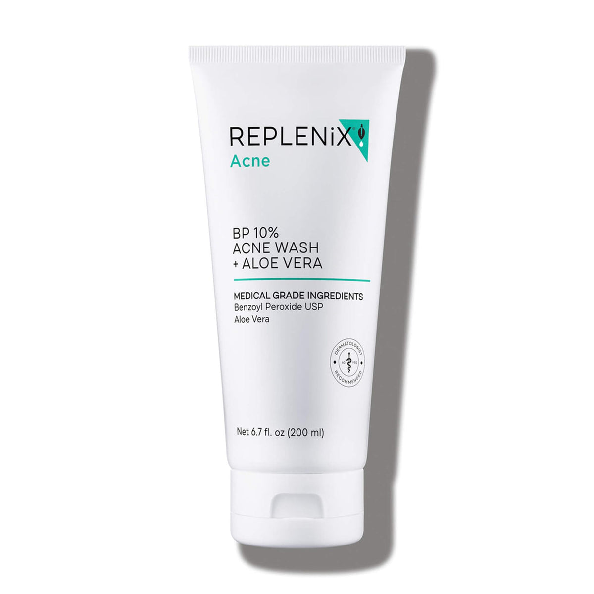 Replenix front packaging showing acne wash and benefits