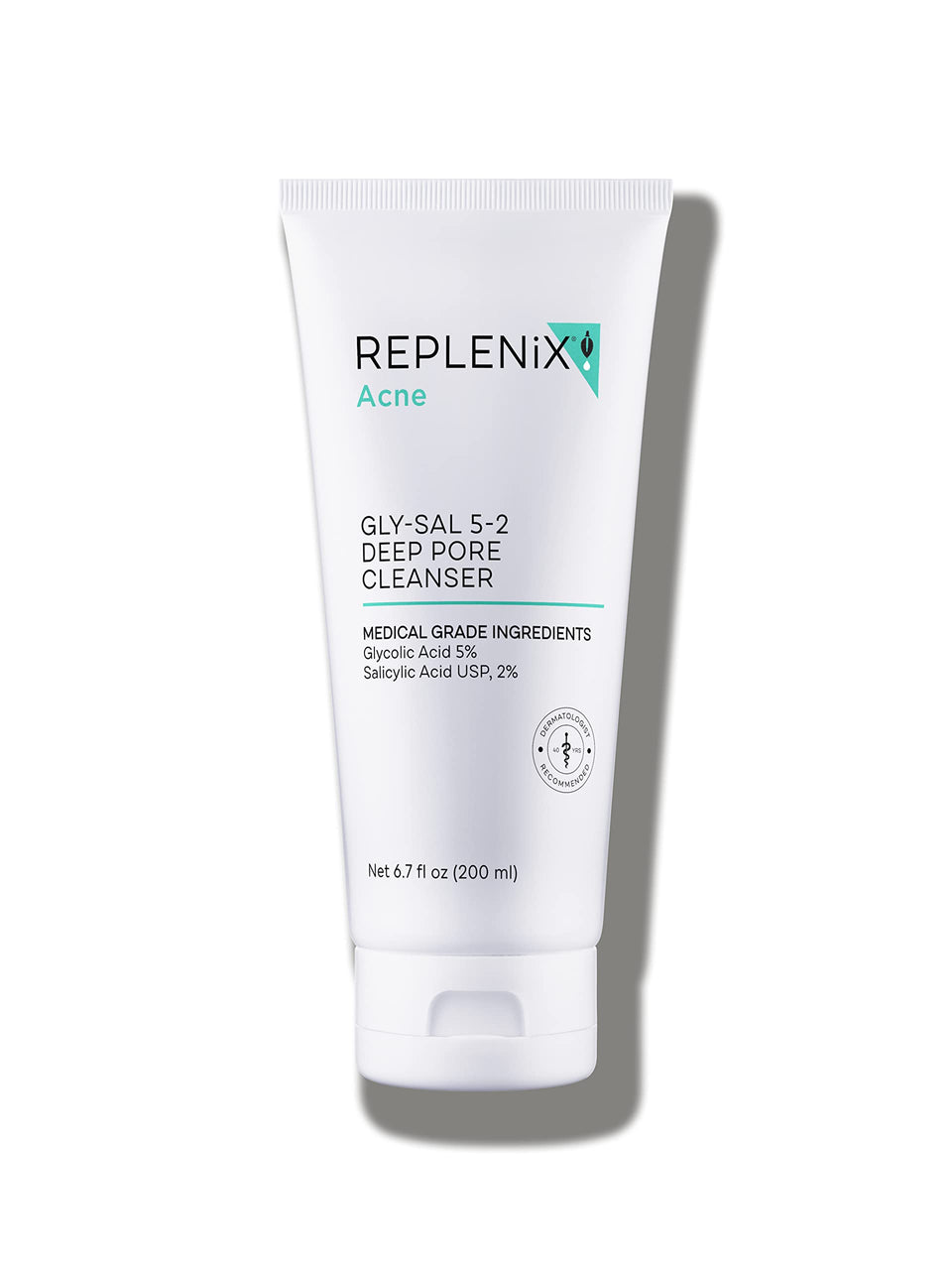 Replenix front bottle view showing clean clinical design and size benefit