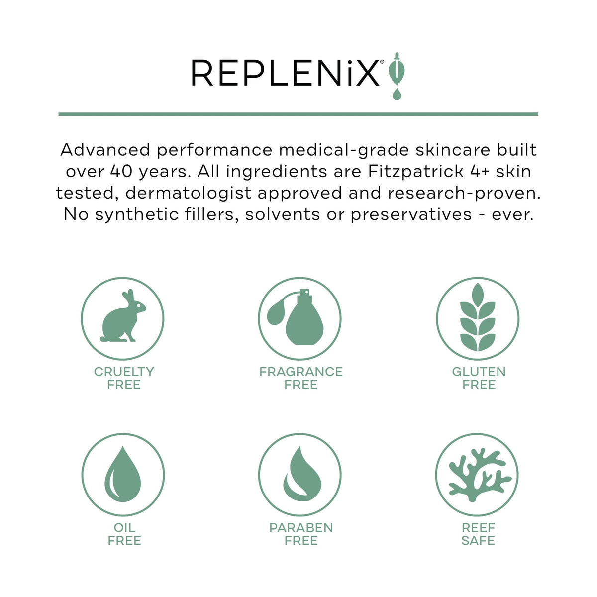 Replenix pad beside a hand to show pad size and single-use convenience