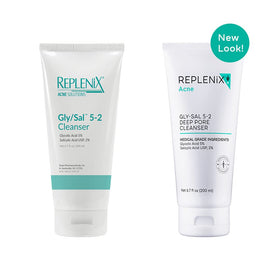 Replenix close-up of gel texture highlighting gentle exfoliating feel