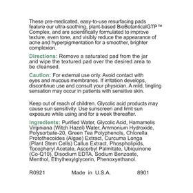 Replenix label and ingredients detail for informed ingredient choices