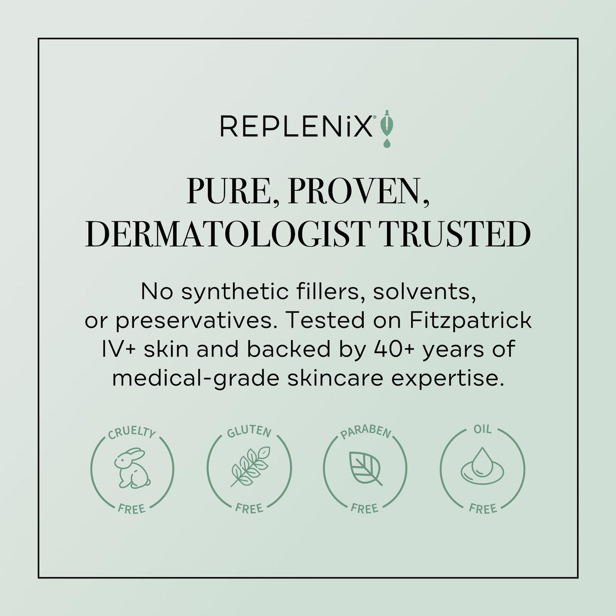 Replenix on bathroom vanity in morning routine scene emphasizing fresh brightening effect