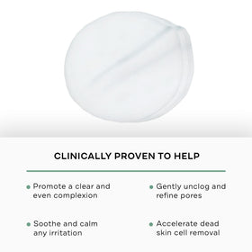 Replenix close-up of pad texture to highlight gentle exfoliation benefits