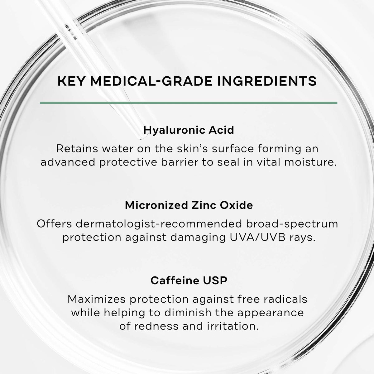 Replenix cream texture swirl illustrating fast-absorbing, hydrating formula benefit