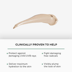 Replenix close-up label displaying zinc oxide and antioxidant ingredients benefit