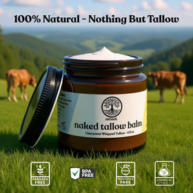 Reroot Organics whipped tallow texture shown for easy application benefit