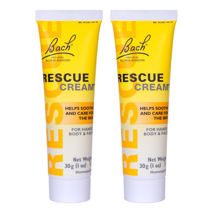 RESCUE front packaging showing twin 30 g tubes and calming branding benefit