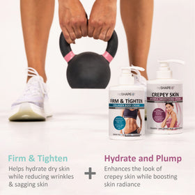 Reshape+ open cap close-up displaying creamy texture and quick absorption benefit