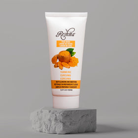 Reshma Beauty tube styled on bathroom shelf, suggests everyday routine placement
