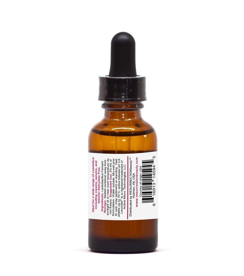 RESURRECTIONbeauty product on bathroom shelf, conveys organic-friendly benefit