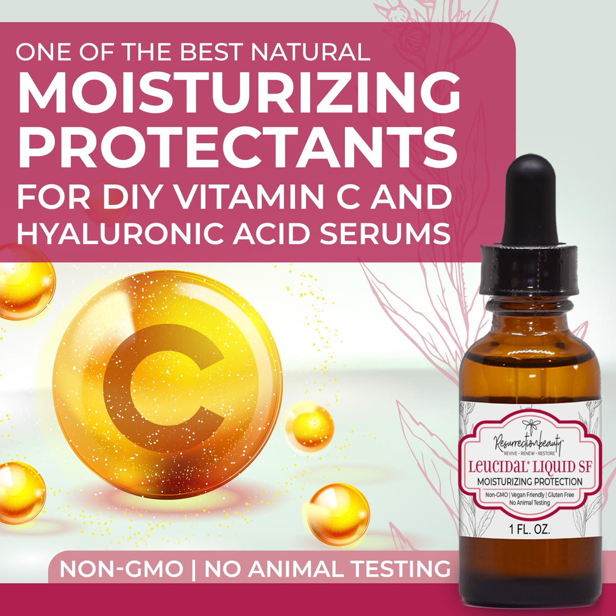 RESURRECTIONbeauty dropper adding serum, demonstrates compatibility benefit