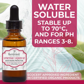 RESURRECTIONbeauty clear liquid texture close-up, shows water-soluble benefit