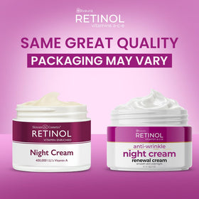 Retinol LIVAURA before and after sample illustrating visible smoothing benefit