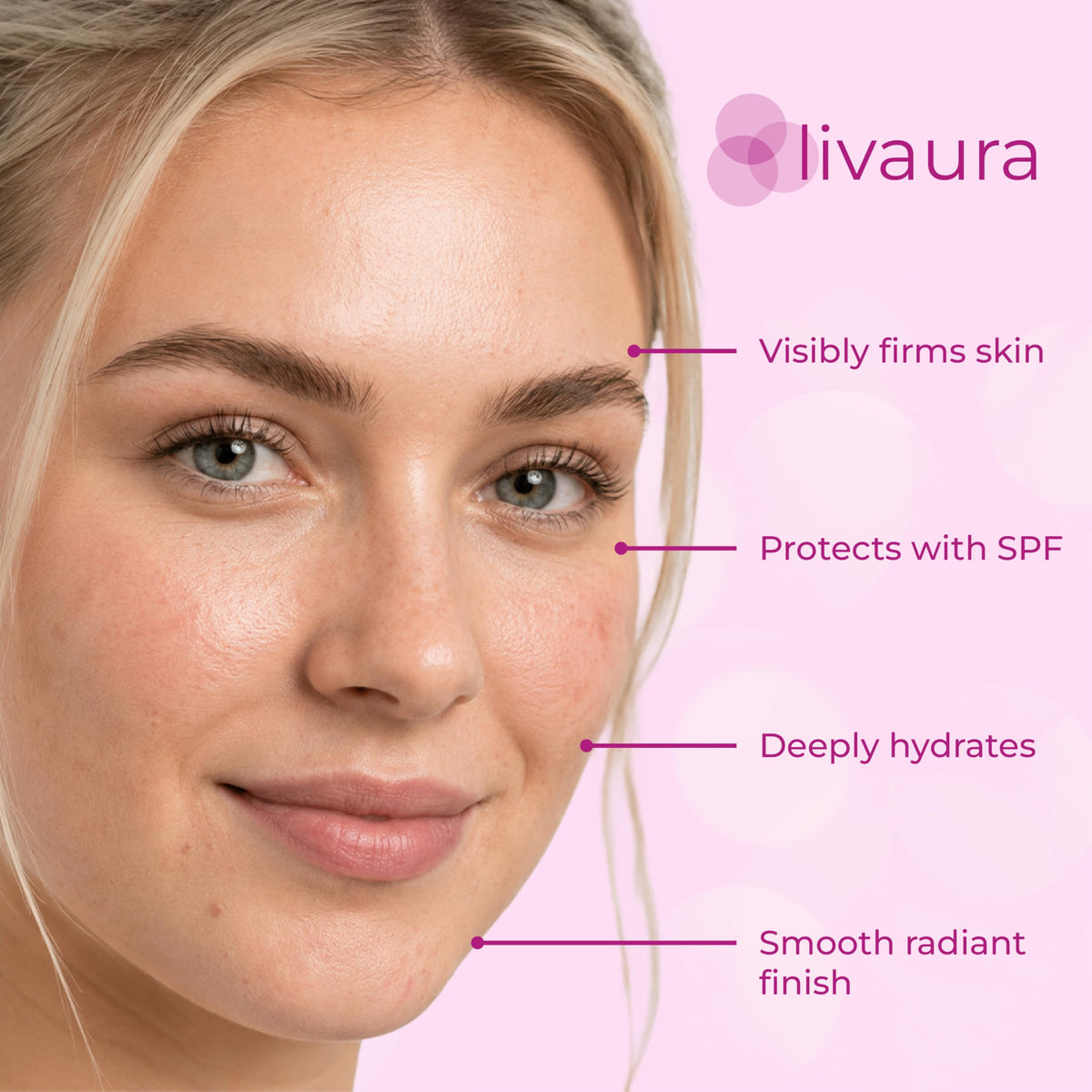 Retinol LIVAURA bottle on bathroom shelf lifestyle shot suggesting daily routine placement