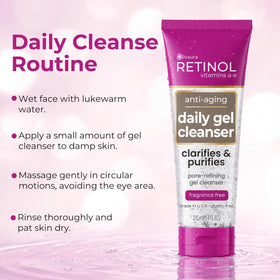 Retinol LIVAURA ingredient label close view showing gentle formulation benefits