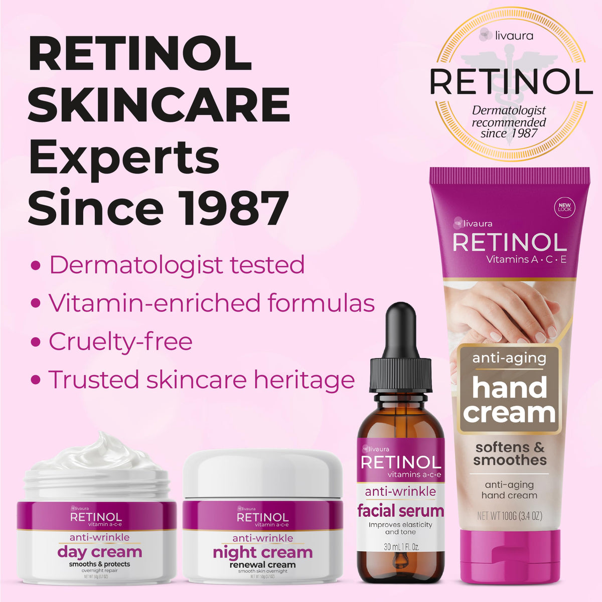 Retinol LIVAURA next to coin to show size and portability for travel convenience