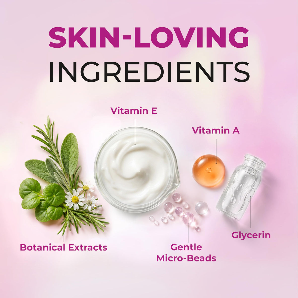 Retinol LIVAURA applied to face in-hand demonstrating gentle daily cleansing