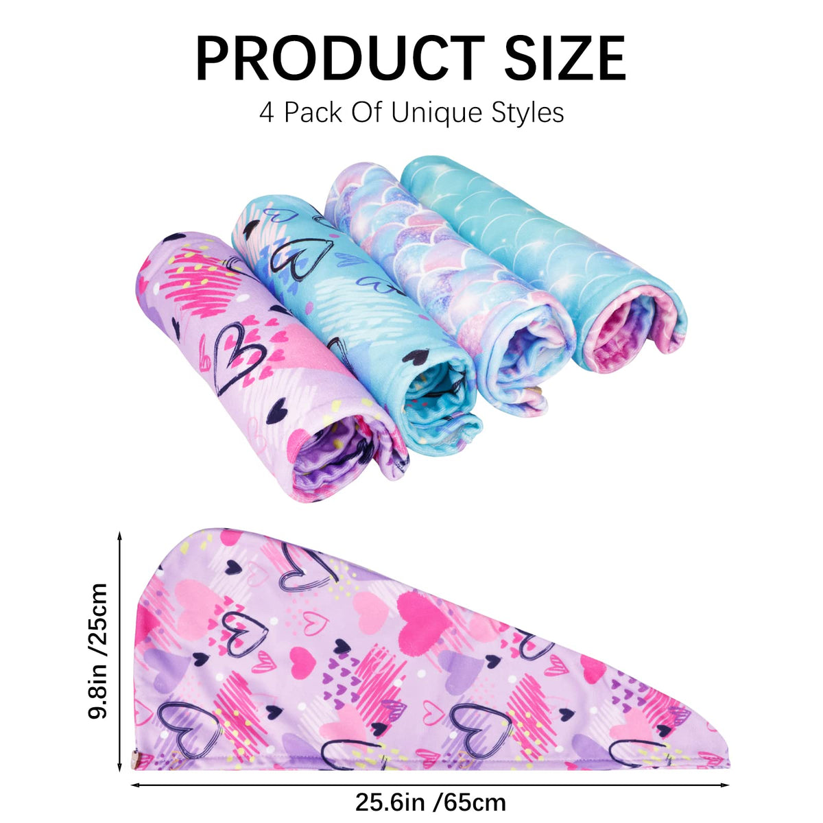 RETON love and mermaid pattern designs appealing to kids