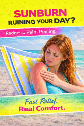 RETRO Rewind being applied to shoulder to calm redness and irritation