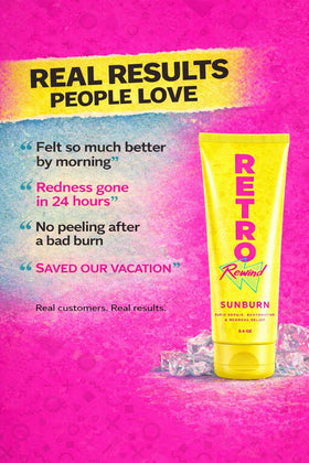 RETRO Rewind in travel pouch illustrating portability and beach readiness