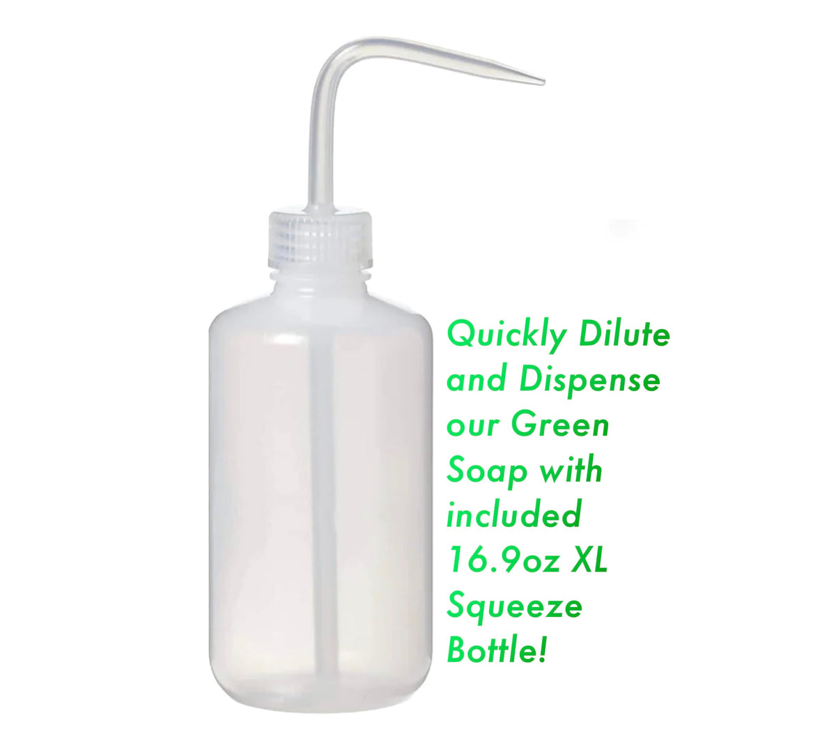 RetroDeco bottle next to measuring cup for dilution accuracy and yield comparison