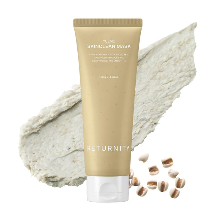 RETURNITY Yulmu Skinclean Mask front packaging showing product clarity and purpose
