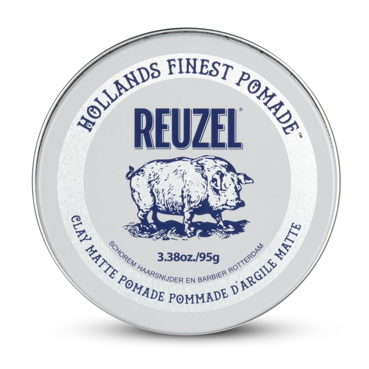 REUZEL jar front view showing label and compact styling benefit