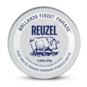 REUZEL jar front view showing label and compact styling benefit