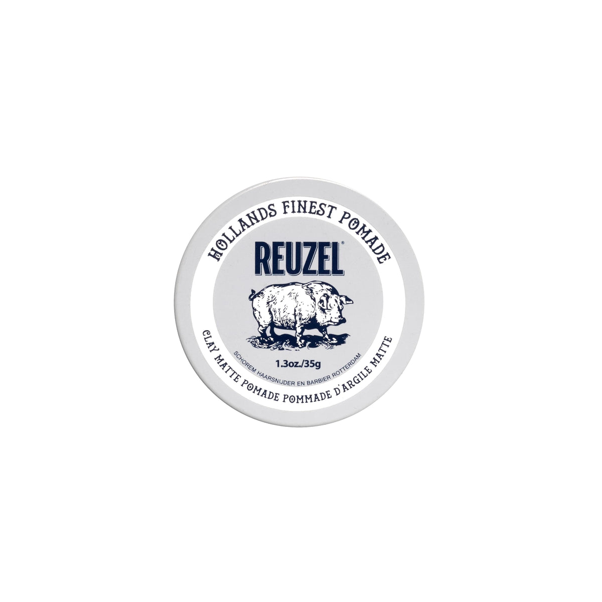 REUZEL jar front view showing packaging and easy application