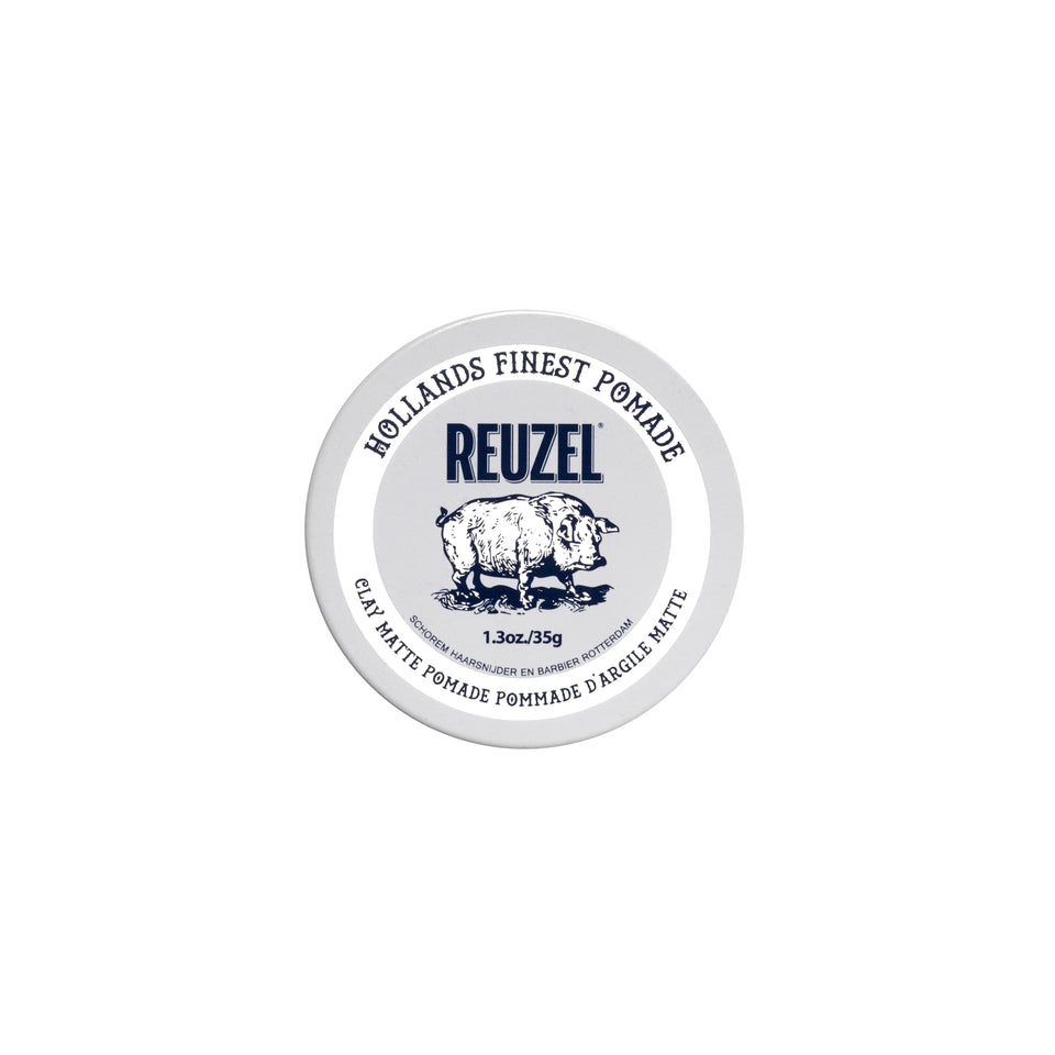 REUZEL jar front view showing packaging and easy application