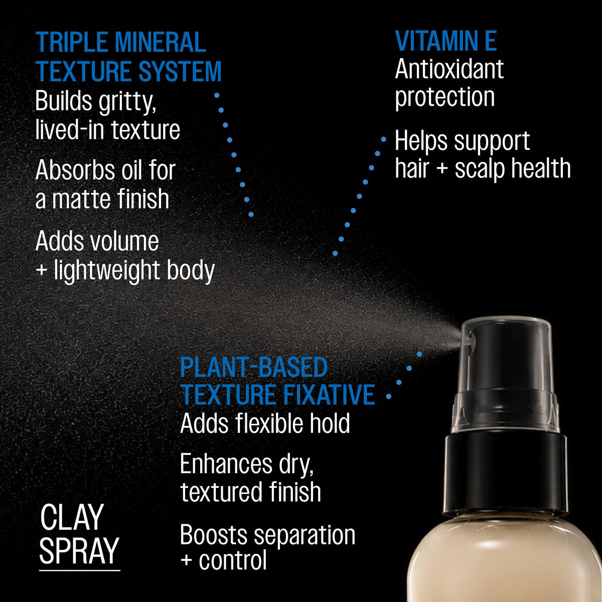REUZEL label close-up displaying ingredients and clean, craft styling benefit