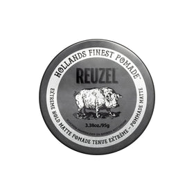 REUZEL jar front view showing product branding and matte packaging benefit