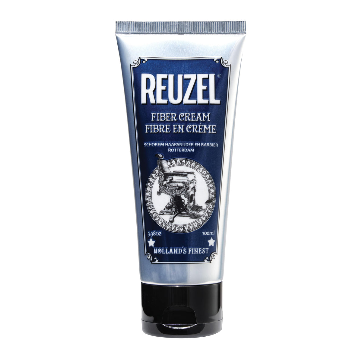 REUZEL front packaging showing compact 3.38 oz tube and branding, compact storage benefit