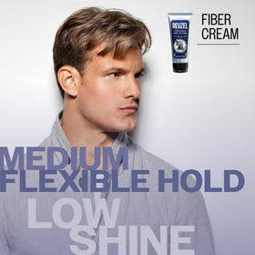 REUZEL cream texture close-up showing pliable matte paste, easy-to-dispense benefit