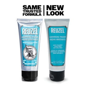 REUZEL on bathroom vanity in lifestyle setting illustrating everyday styling convenience benefit