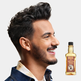 REUZEL tonic pouring to show lightweight water-soluble texture and easy application