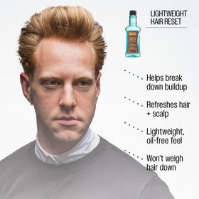 REUZEL texture swipe on skin showing lightweight, non-greasy feel benefit