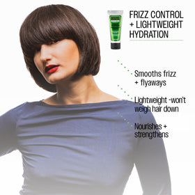 REUZEL applying cream to damp hair demonstrating moisturize and tame frizz
