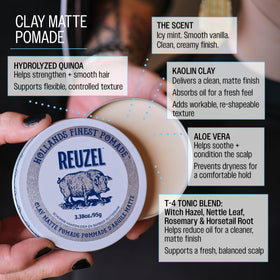 REUZEL in barbershop lifestyle setting demonstrating everyday use