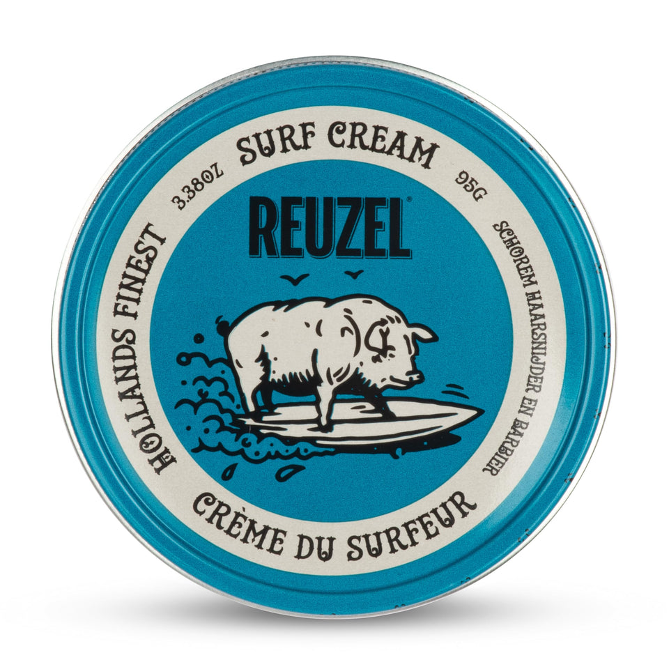 REUZEL front packaging showing lightweight styling cream and matte benefits