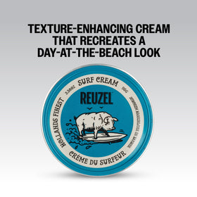 REUZEL styled beach-look showing matte definition and tousled finish
