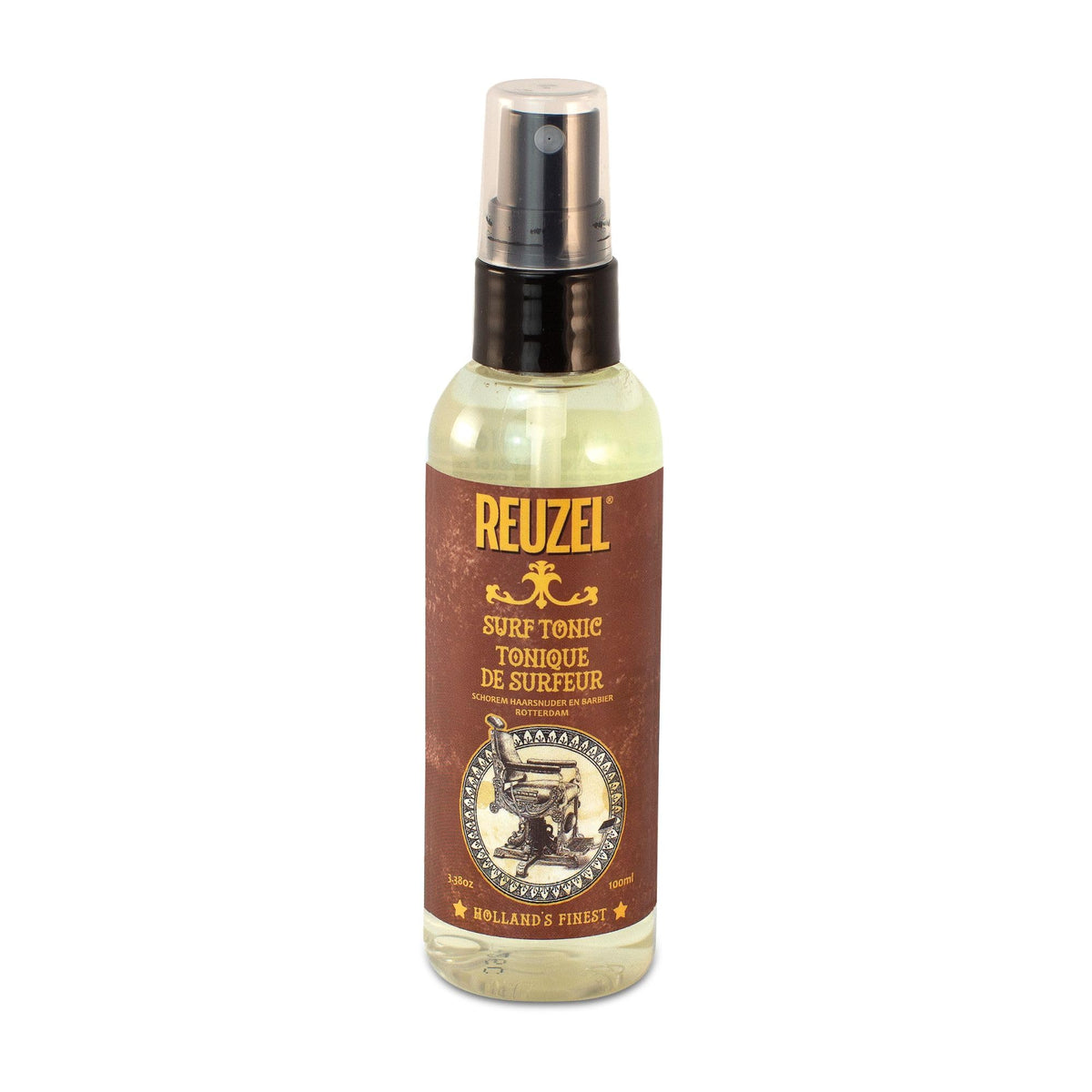 REUZEL surf tonic front bottle image showing matte spray and easy application benefit