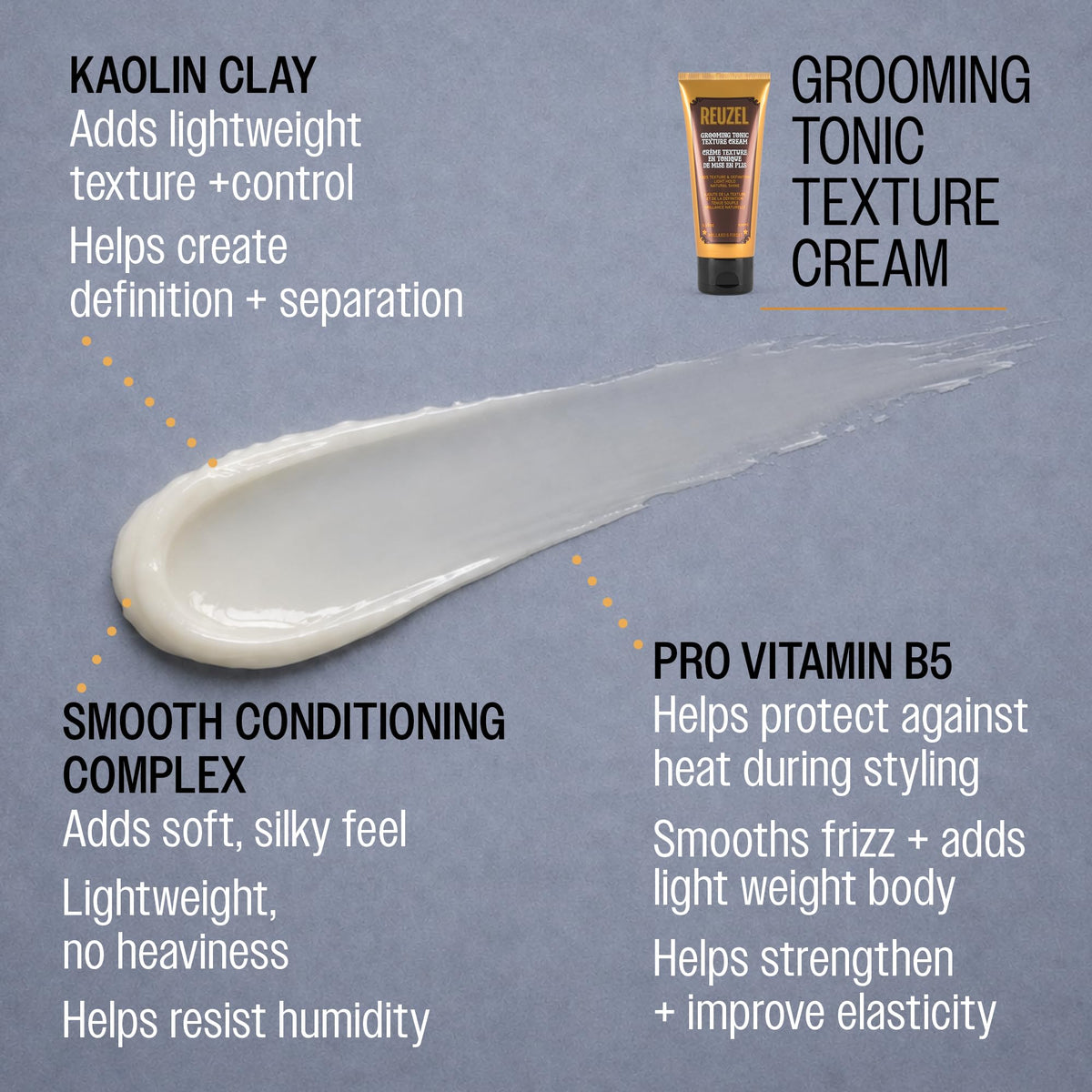 REUZEL product label close-up showing ingredients and usage directions