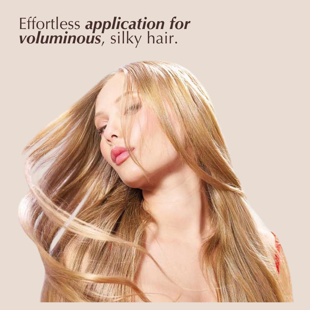 Rev320 applied to wet hair for easy detangling and smoother combing