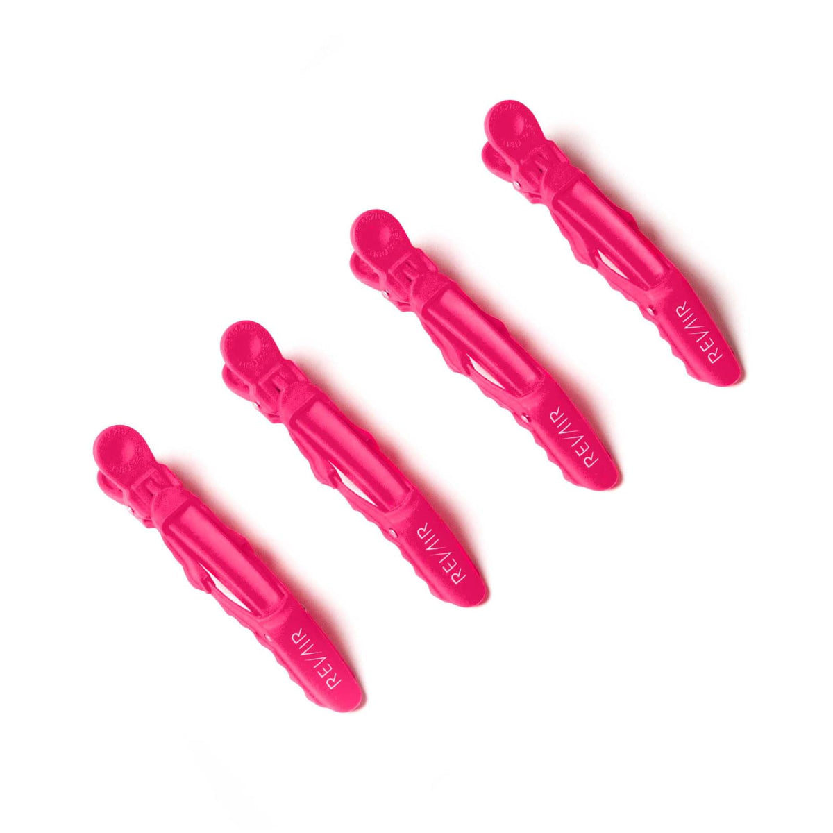 REVAIR front view of four raspberry sectioning clips showing secure hold benefit