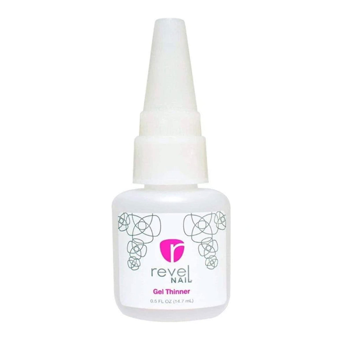 Revel Nail 0.5oz bottles beside a ruler for size comparison and travel-friendly convenience
