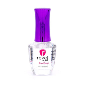 Revel Nail bottle label close-up highlighting ingredients and USA-made quality for confident choices