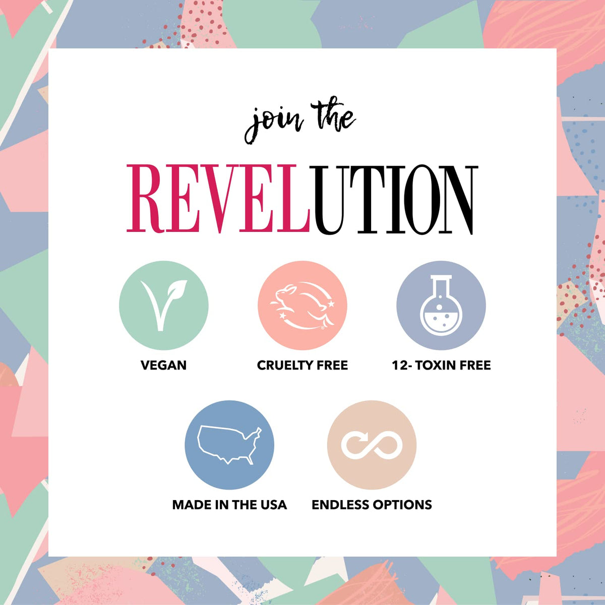 Revel Nail kit contents with scale comparison showing powder jars and tools