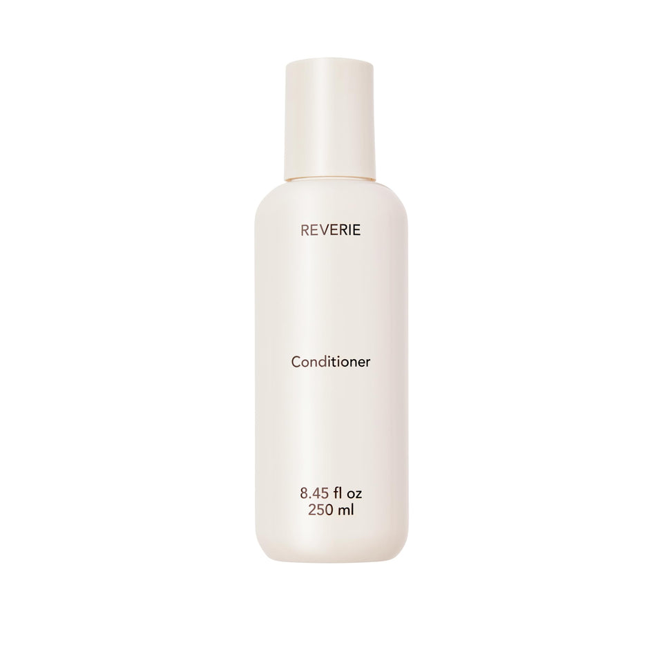 REVERIE front packaging showing bottle and label, highlights clean ingredients